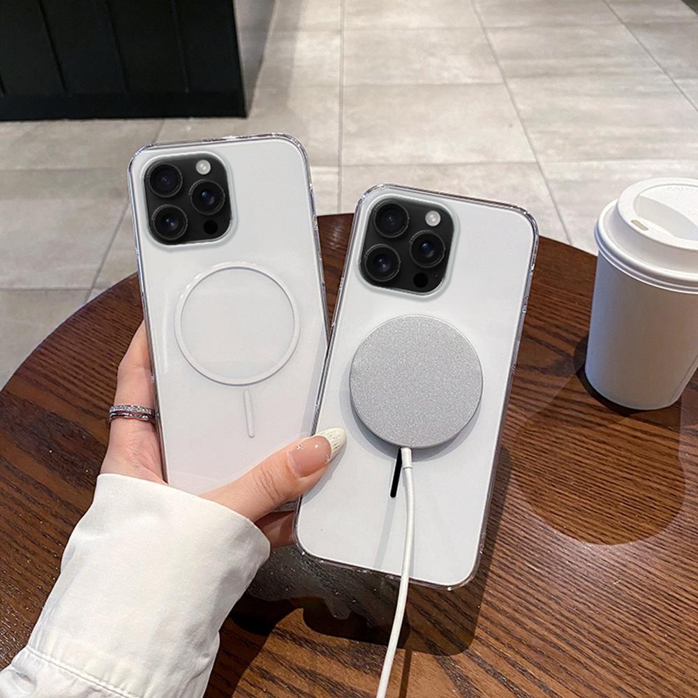 For iPhone 16 Pro Max Case Compatible with MagSafe Clear Slim PC Phone Back Cover