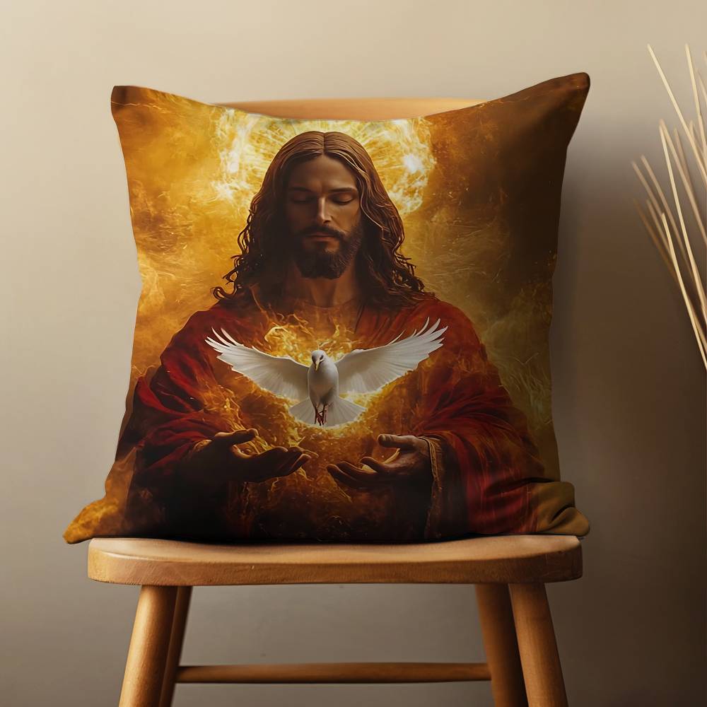 Jesus Glaube Erlöser Kunst Kissenbezug Für 45x45cm,55x55cm,30x30cm Für Heim Schlafzimmer Dekoration Und Schutz