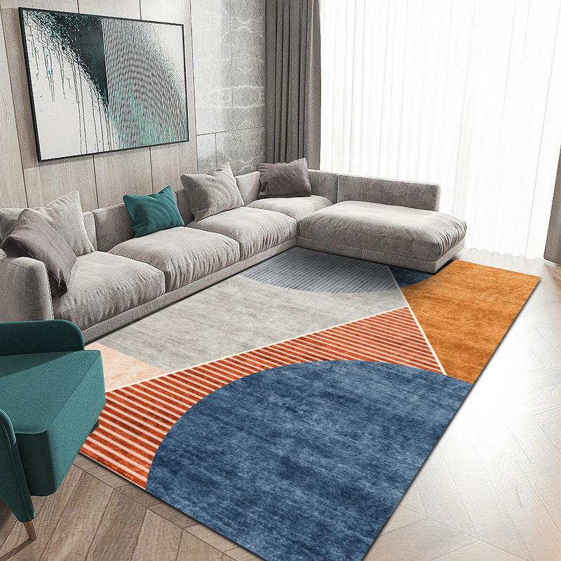 Simple Ins Living Room Light Luxury Large Area Carpet Living Room Decoration Home BB Rug Bedroom Blanket Square Soft Bath Mat