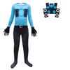 Toilet Skibidi Kids Tv Man Cosplay Jumpsuit Tight Halloween Party Game Role Play