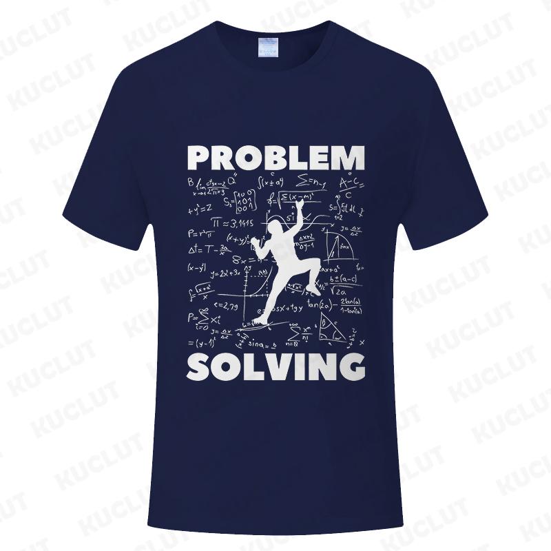 Rock Climbing T Shirt for Women Men Bouldering Tees Problem Solving Math Tops Sport Climber Tshirt Short Sleeve Unisex Clothing