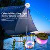 New LED outdoor camping light Type-c charging waterproof leather line portable hanging ceiling tent atmosphere light