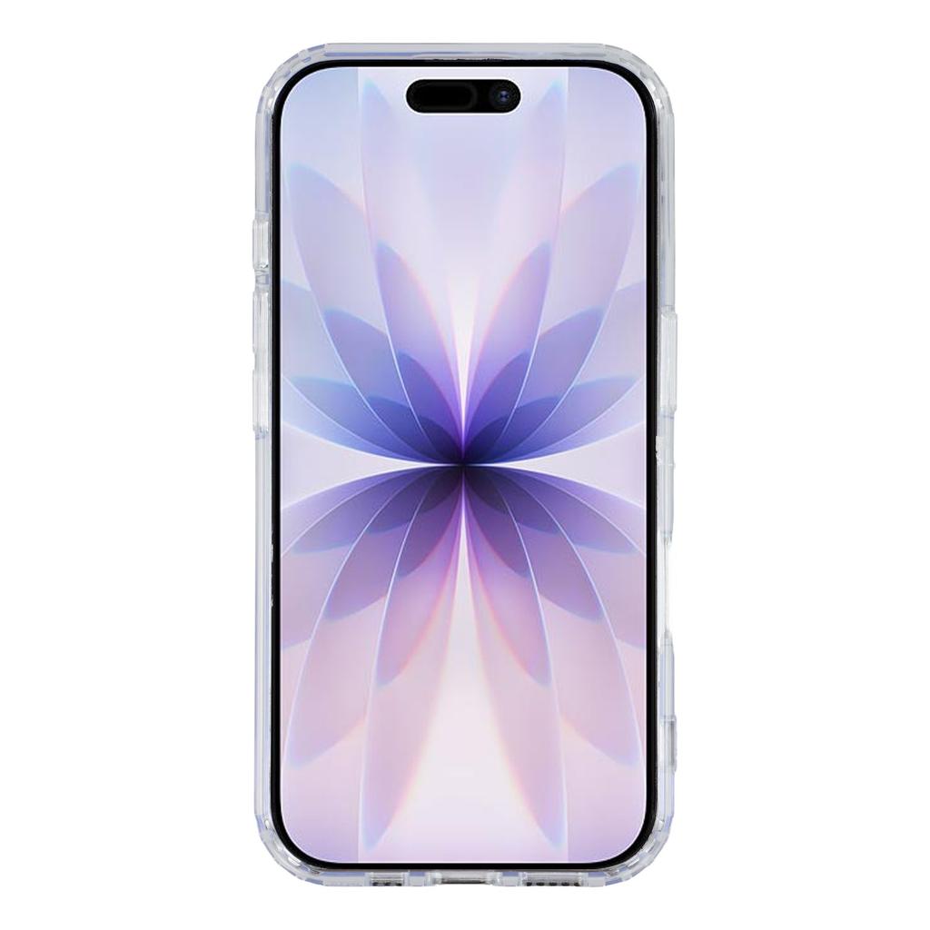 For iPhone 17 Magnetic Case TPU PC Clear Phone Back Cover with Lanyard Hole