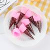 Dollhouse Miniature Simulation Ice Cream Model Fake Crispy Cone Dolls House Creative DIY Play Food Accessories Toys 5pc/lot