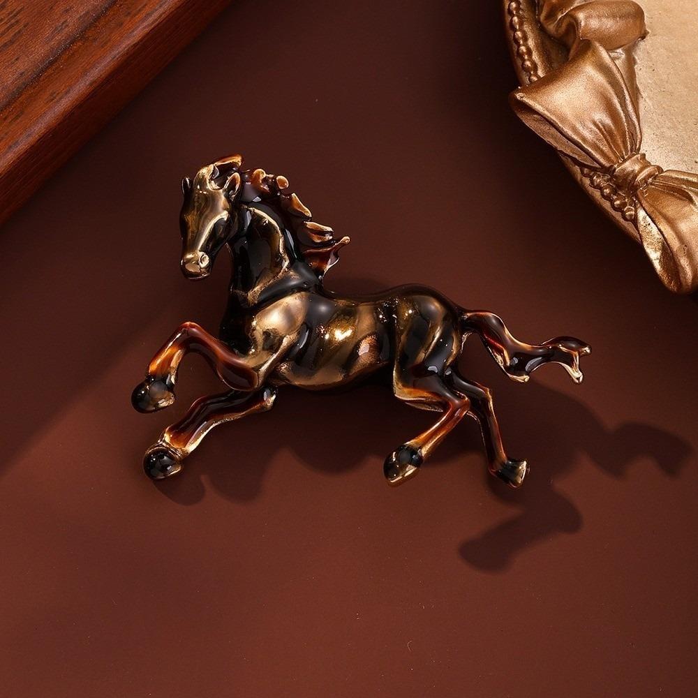 Rhinestone Horse Brooches Lapel Pins Brooch Pins New Running Horse Brooch  Jewelry Accessories