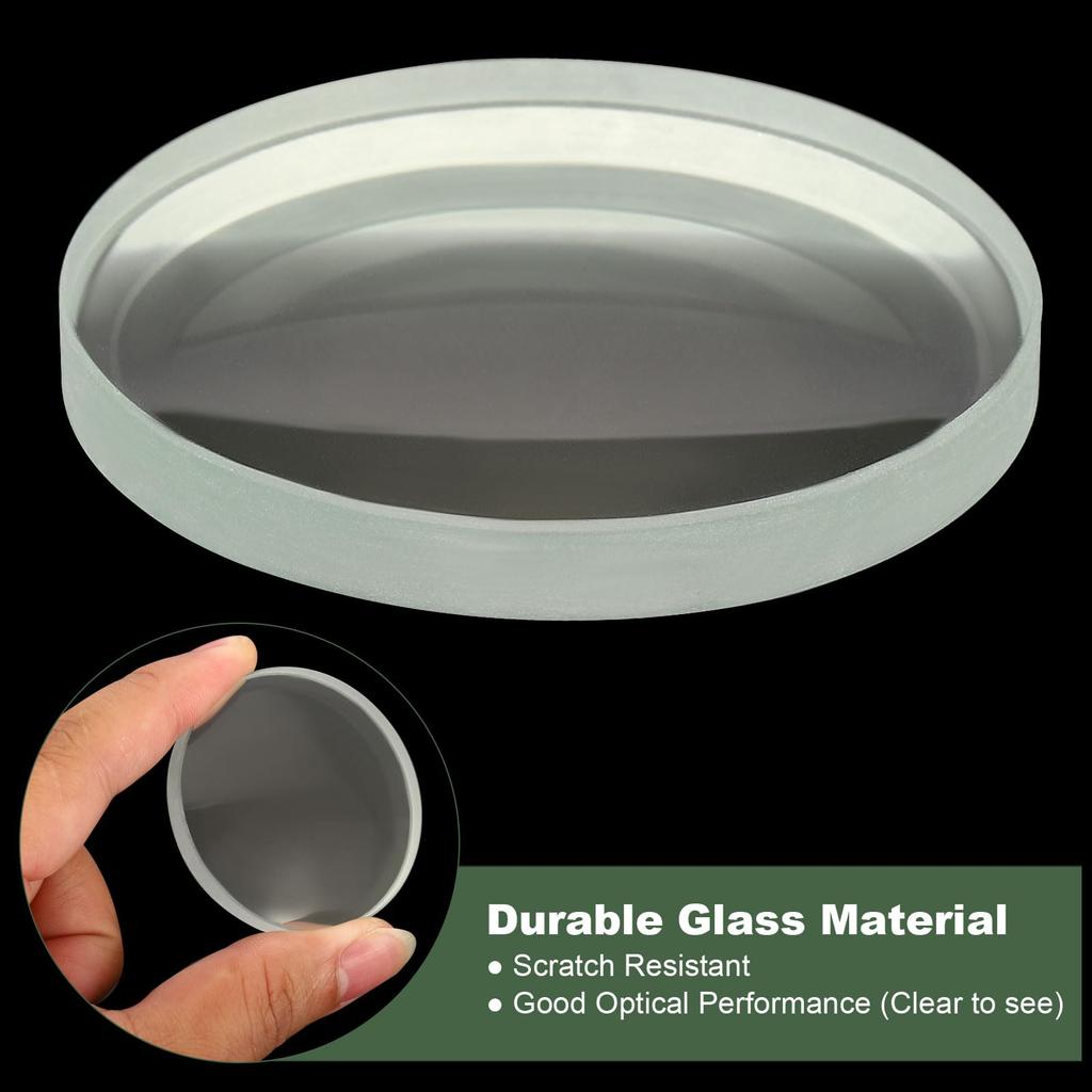 YOKIVE Set of Double Concave Clear Glass Optical Lenses Ideal for Telescope and Optical Instruments 150mm Focal 2-piece Lenses, Construction,