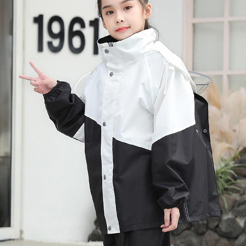 Raincoat for Top and Bottom Suitable for School Super Water Rain Rainy Season Elementary School Middle School Outdoor [Suyamy] Kids, Set, Bags,