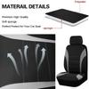 Seat Covers 9pcs Set Car Cushion Auto Accessories Seat Protect Five-Seat Universal Black Gray Blue Red
