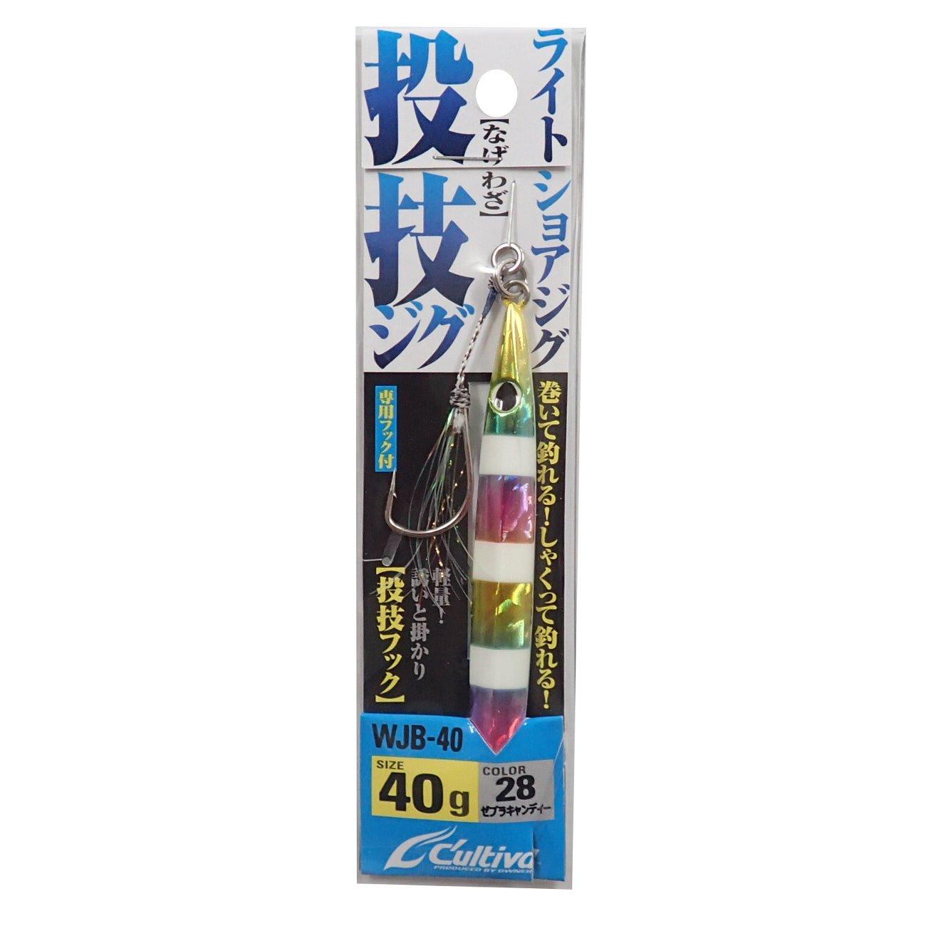 

OWNER Metal Jig Throwing Jig 106mm 40g Zebra Candy 31978 Lure WJB-40 #28