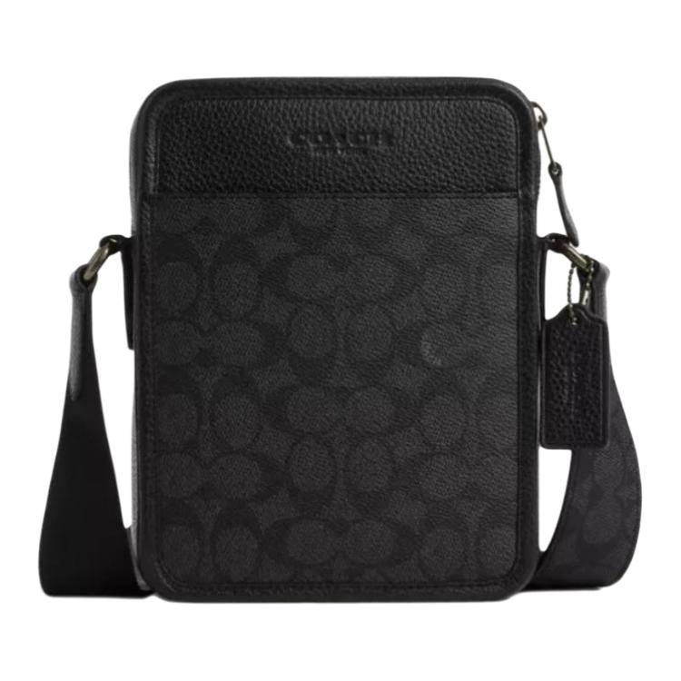 

Сумка через плече Coach Sullivan 16 Classic Print зі шкірозамінника Маленькі чоловічі сумки Чорний CAT78-QBMI5 Basic Set (Bag+Dust Bag)