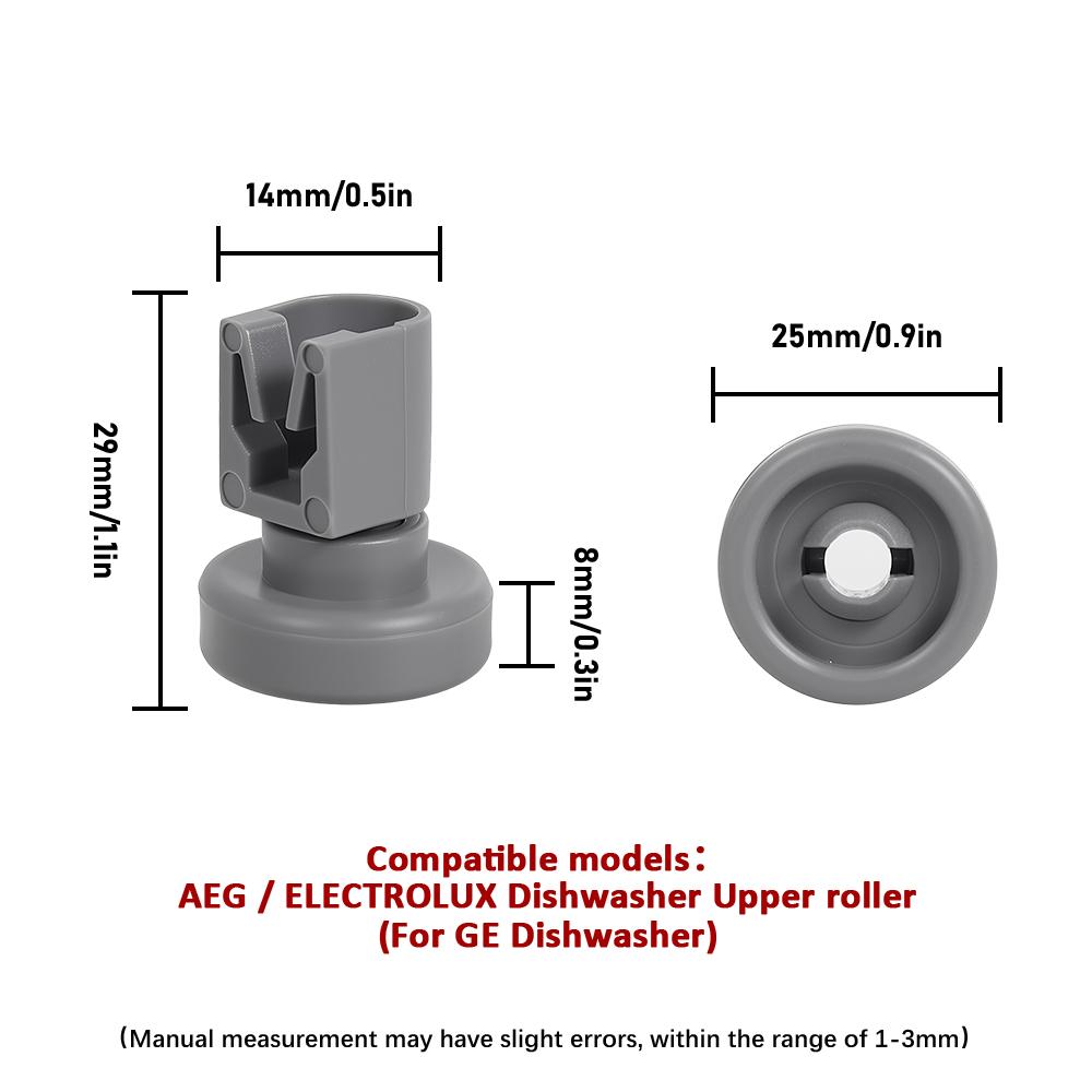 Dishwasher Top Basket Wheel For Aeg For Electrolux For Favorit For Privileg For Zanussi Dish Washer Upper Wheel Kits