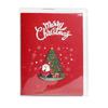Christmas Music Greeting Card with Lights LED Light and Music Blessing Card Unique Holiday Postcard for Women Men