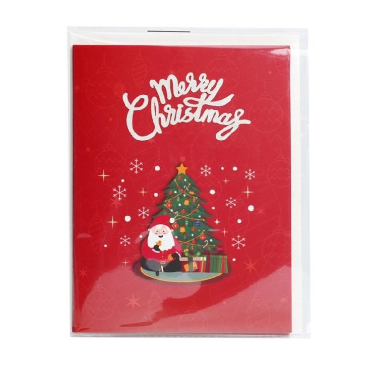 Christmas Music Greeting Card with Lights LED Light and Music Blessing Card Unique Holiday Postcard for Women Men
