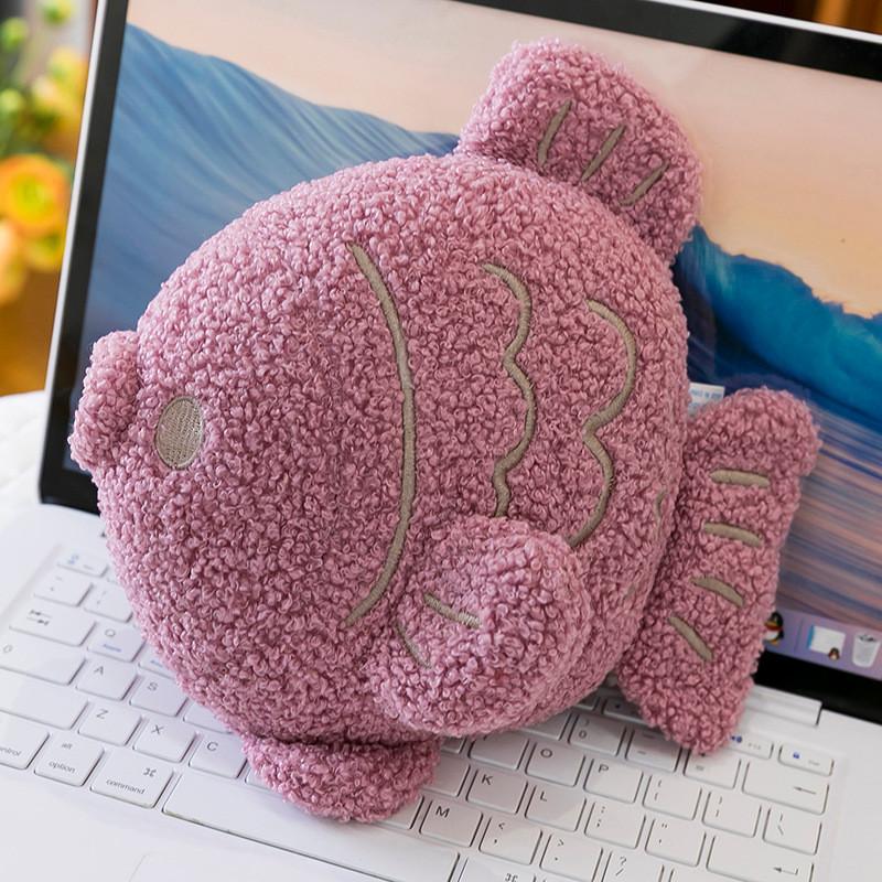 Animal Plush Toy Fish Shape Soft Stuffed Cushion For Kids And Babies