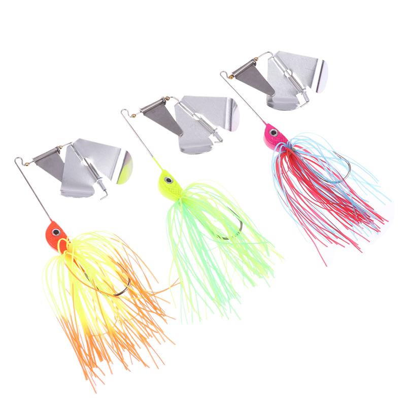 1 Piece Spinnerbait Fishing Lure Wobbler Spinner Cure Chatterbait For Bass Pike Walleye Sea Fishing