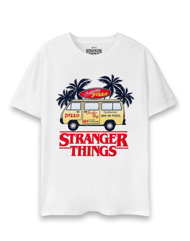 Stranger Things Short Sleeved TShirt Unisex White Official Merch M