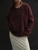 Antome Bay Alpaca Loose Knit (Plum Burgundy)