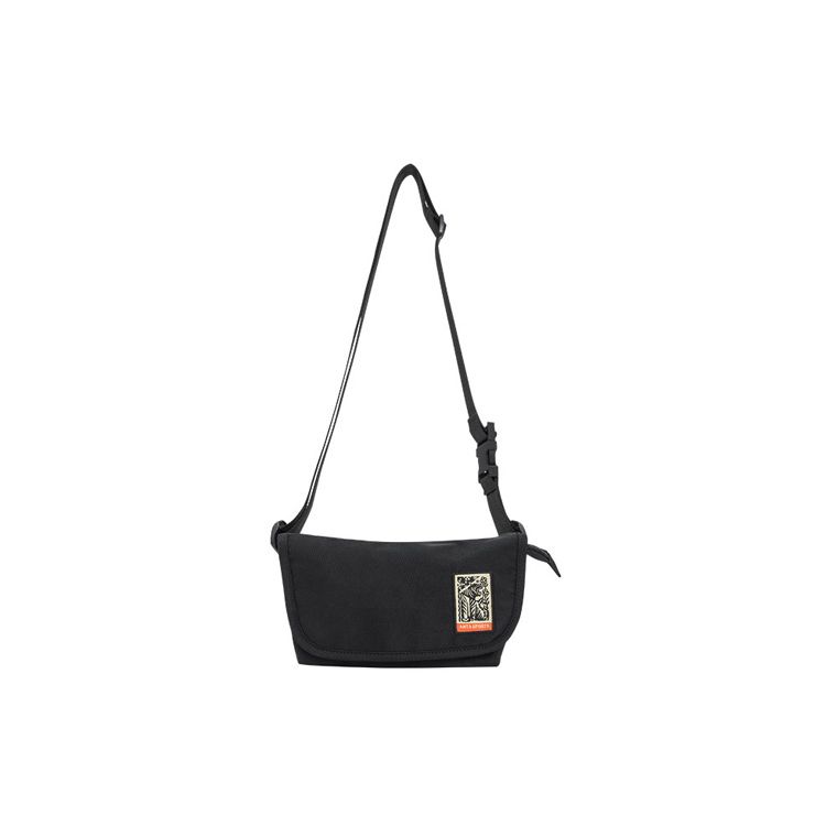 Anta Lifestyle Series Adjustable Shoulder Strap Nylon PU Crossbody Bag Unisex bags Basic-Black 192218126-1