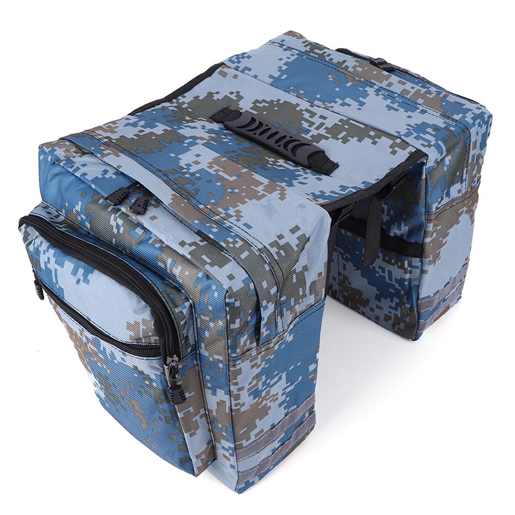 20L MTB Bicycle Carrier Bag Waterproof Bicycle Back Seat Luggage Carrier Bike Rear Rack Double Pannier Bag Bike Accessories