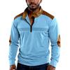Shirt Button Pocket Men's Sports  Shirt V-neck Casual Top
