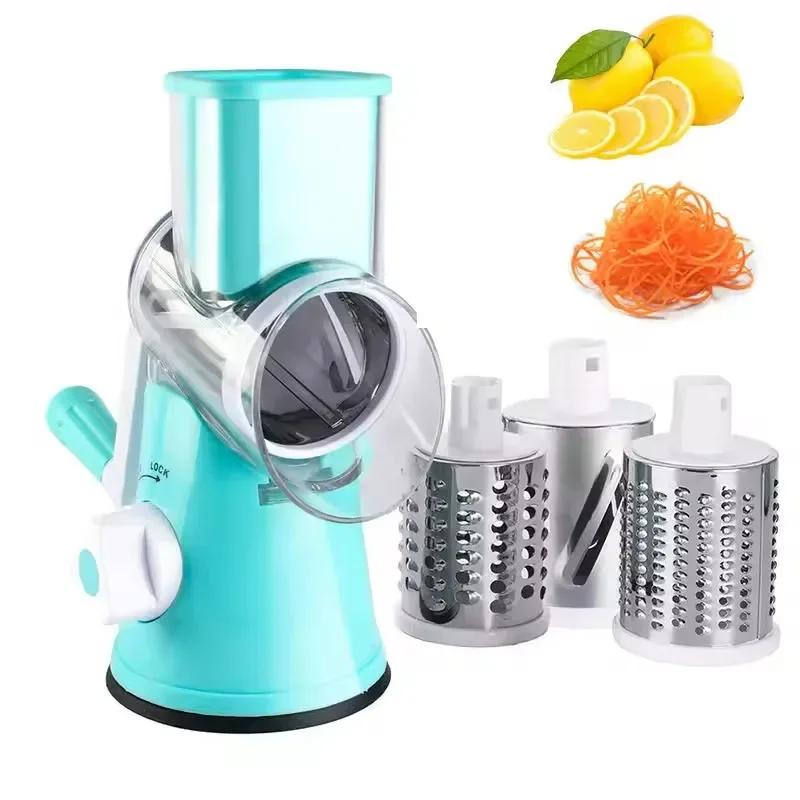 Kitchen Tools Manual Food Grater Potato Peeler Carrot Grater Shredder Dicer Veggie Chopper Rotary Vegetable Cutter Fruit Slicer