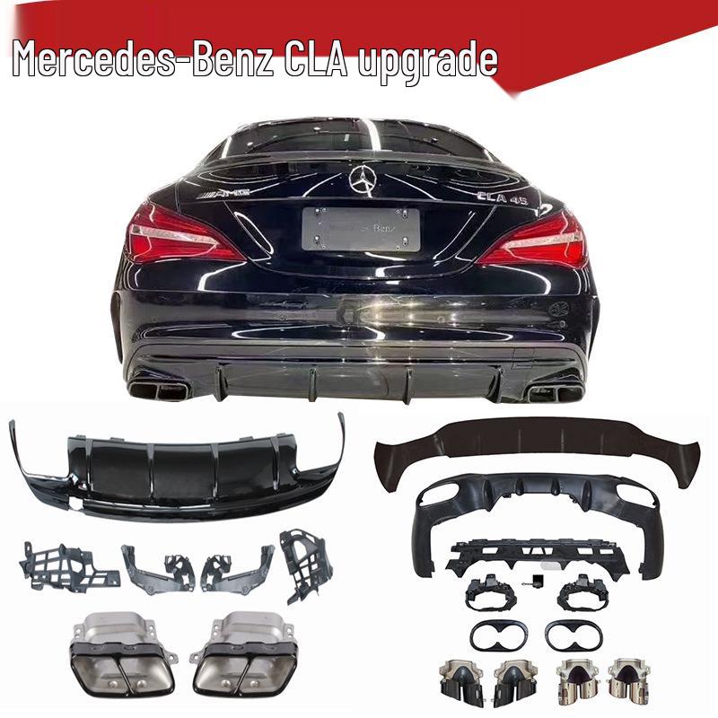 CLA180/220/200/260 Vertical Bar Grille & CLA45 Front/Rear Bumper Upgrade