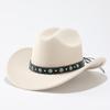 Hat Men's and Women's Wool Couple Top Hat Big Edge Straight Edge Jazz Hat Western Cowboy Hat