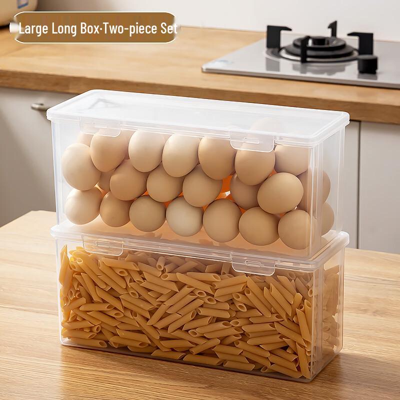 Transparent Refrigerator Noodle and Egg Storage Container Set