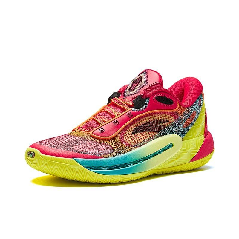 Anta Kuangchao 6 Women Low Top Basketball Shoes Red Yellow 122431106Q-1