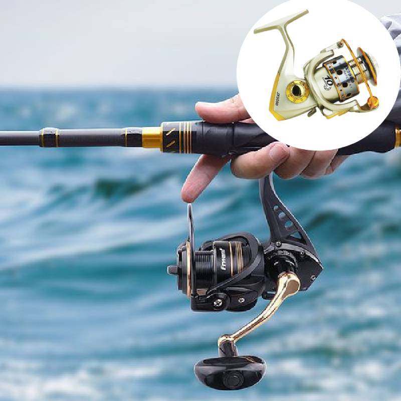 Metal Spinning Reel With Aluminum Alloy Construction For Freshwater Fishing Enthusiasts