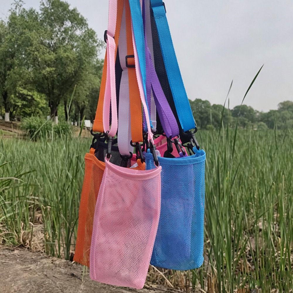 With Strap Single Shoulder Water Cup Bag Unisex Sport Water Bottle Cover Water Cup Hanging Bag