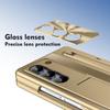 RENGZ støtsikkert hengselbeskyttelsesveske for Samsung Galaxy Z Fold 6 5 4 med pennestativ Fold5 Beskyttende filmdeksel i herdet glass