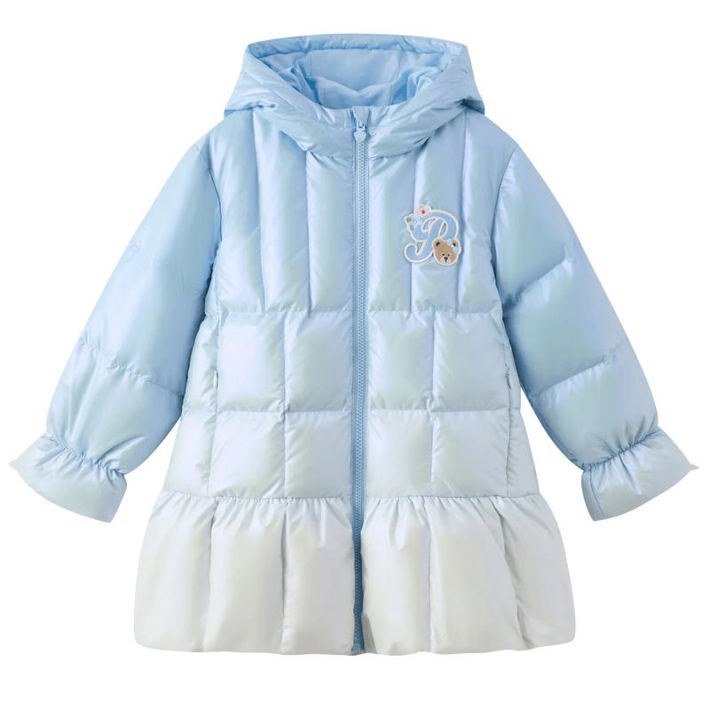 PawinPaw Girls' Cartoon Bear Down Jacket