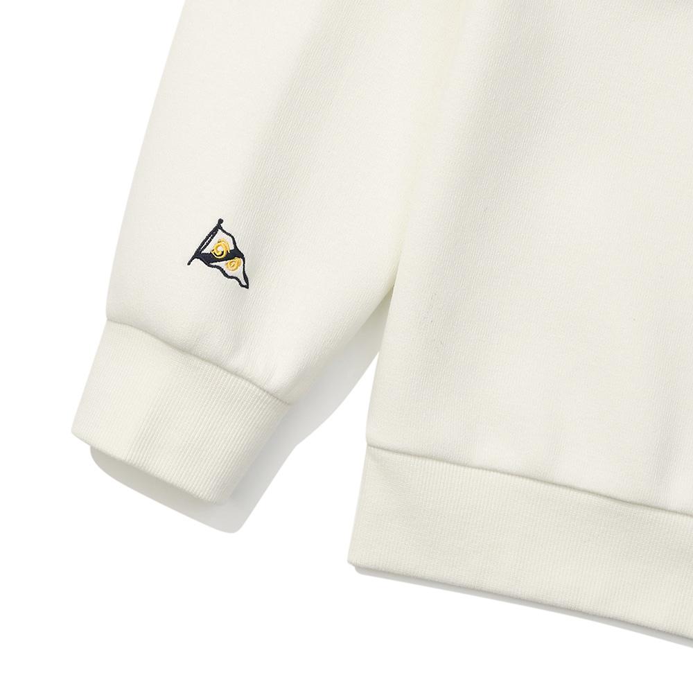 MALBON GOLF Airy Round Long Sleeve T-Shirt Ivory (Man)