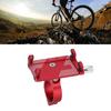 Bicycle Cell Phone Holder Aluminum Reliable Stable Bike Phone Support Bracket for Mountain Bike Motorcycle Cell Phone Navigation Red