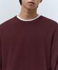 MUSINSA STANDARD [Victoria Wool] Minimal Ribbed Crew Neck Knit [Burgundy]