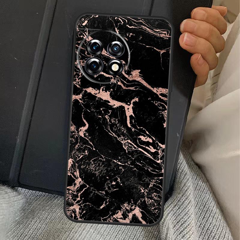 Teal Blue Gold Agate Marble Case For OnePlus 15 13T 13 12 11 13R 12R 10R 10T 8T OnePlus Nord 5 CE 3 4 Lite N20 N30 Cover