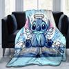 1pc Stitch Printing Blanket - Soft, All-Season Throw for Living Room, Beroom,Personalize Gift with Aorable Cartoon esign