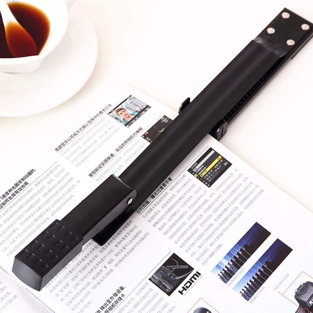 Stapler Desktop Large Capacity Metal Long Arm Handheld Paper Stapler for Office School