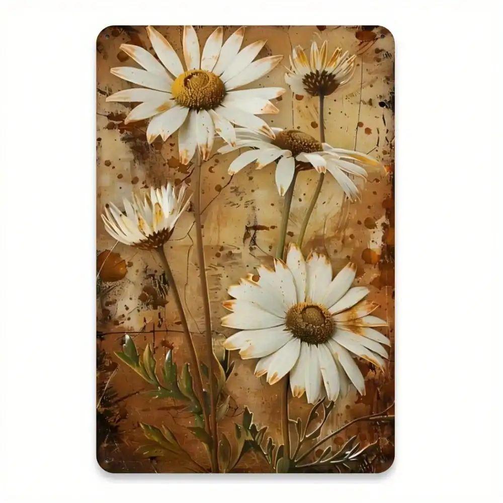 Vintage Metal Wall Art Decor for Living Room 20x30 cm