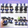6pcs/set Detective Conan Edogawa Figures Plastic Material Opp Bag Packing Miniatures Statue