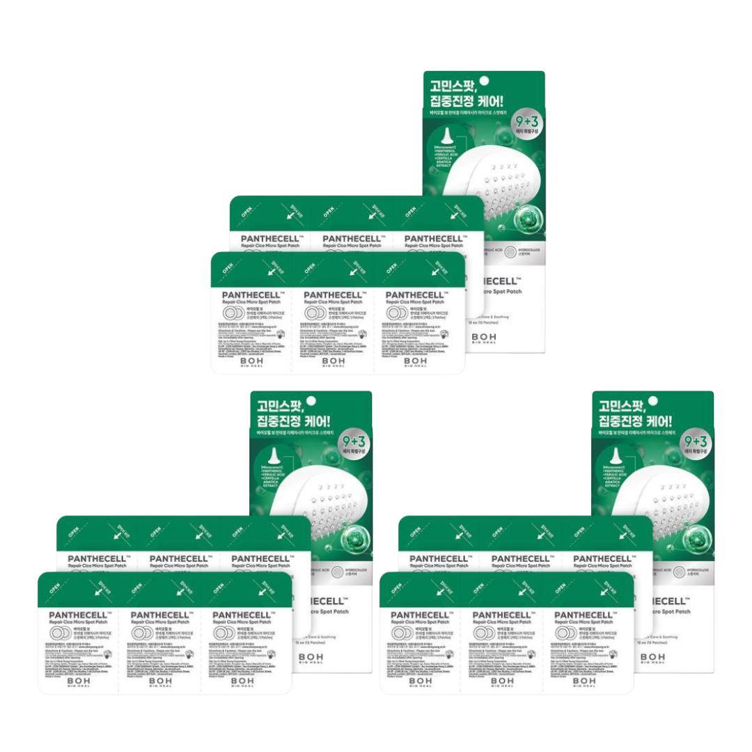

BIOHEAL BOH Panthecell™ Восстанавливающий Cica Микропластырь для Точечного Применения (9+3 патча) #Cica Patch (12ea) x 3pcs