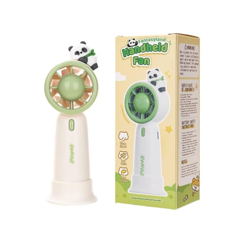 2026 Portable USB Rechargeable Cartoon Doll Desktop Fan