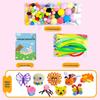International Kindergarten DIY Kit: Chenille Stems, Pompoms & Non-Woven Fabric for Handmade Art Projects