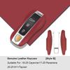 For Porsche Boxster Cayman 911 Panamera Cayenne Macan Leather Fob Remote Keys Case Key Cover Key Shell Replace