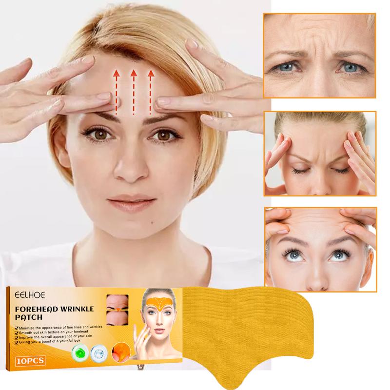 Faltenpflaster für die Stirn Kollagen-Gel Anti-Aging Reduziert feine Linien Strafft Glättet Hautaufkleber Tag- und Nachtpflege für Frauen