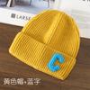 Autumn and Winter Letter Embroidery Big C Student Couple Knitted Hat Outdoor Warm and Cold Wool Hat