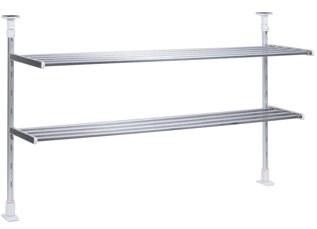 Takubo Industries TP2-90 2-Tier Tension Shelf, 90cm