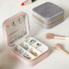 1pc Ins Style Compact and Portable Jewelry Box, Ring Necklace, Earring Earrings, Jewelry Storage Box, European Style