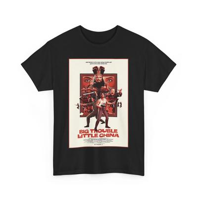 T-shirt Lourd en Coton Unisexe Film Big Trouble In Little China